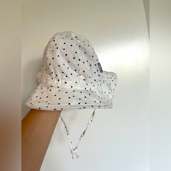 Jan & Jul kids cotton floppy hat -White Polka Dot 6-24 months - Picture 2 of 7
